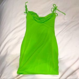 Oh Polly Neon Lime Green Tank Top / Dress